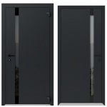 ALUMINIJA durvis BOSTON LITE 6114 antracits/antracits